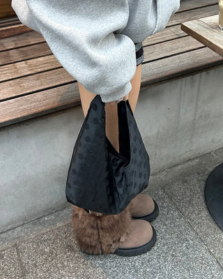 Dot Hobo One-Shoulder Bag