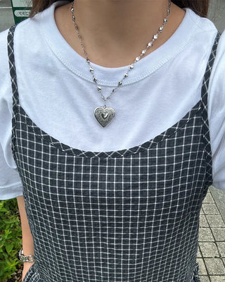 Checked Shirred Camisole