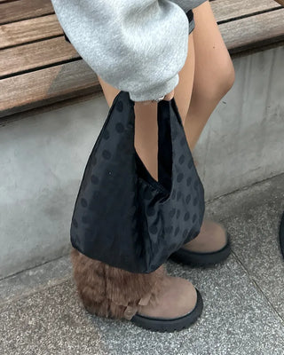 Dot Hobo One-Shoulder Bag