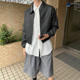 Elastic waist half slacks