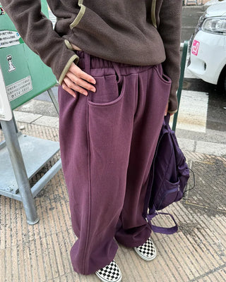 Fleece-lined balloon sweatpants