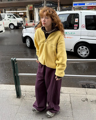 Fleece-lined balloon sweatpants