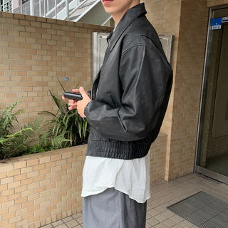 Vintage Wash Faux Leather Jacket