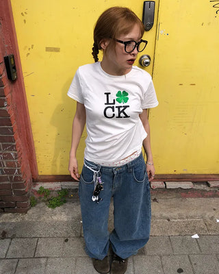 (ORIGINAL) Lucky Glow Clover T-Shirt