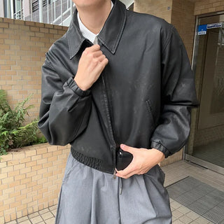 Vintage Wash Faux Leather Jacket