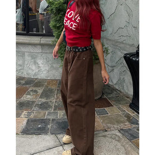 Wide cotton pants