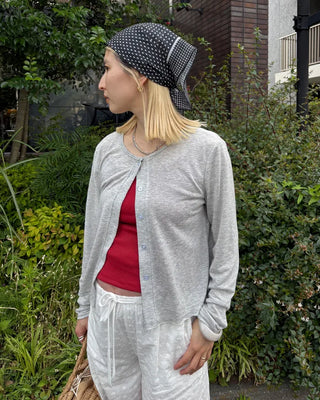 Round neck simple ribbed camisole
