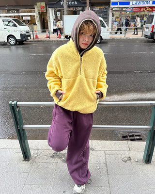Fleece-lined balloon sweatpants