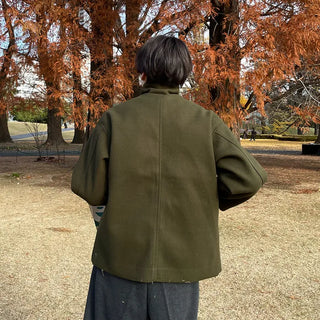 Colored single half coat