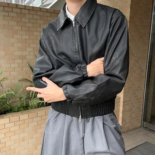 Vintage Wash Faux Leather Jacket
