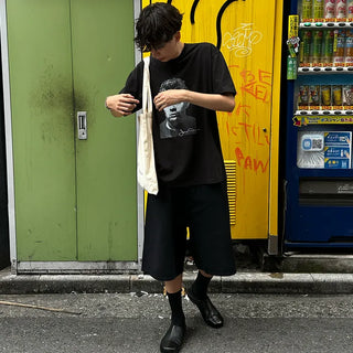 Digital print oversized short-sleeved T-shirt