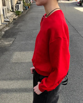 Balloon Cropped Sweatshirt