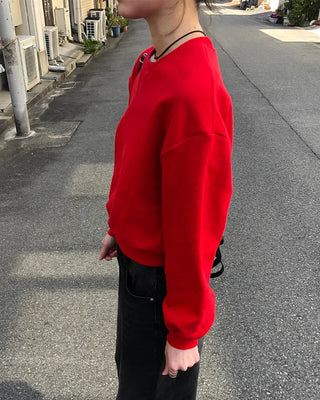 Balloon Cropped Sweatshirt