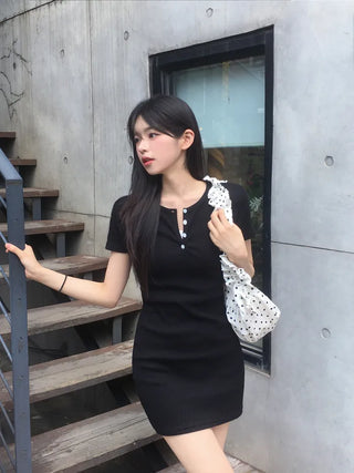 [2-way] Dot Cotton Shirring Bag