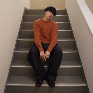 (Unisex) Round Openwork Knit