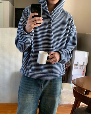 Border Warmer Half-Zip Knit