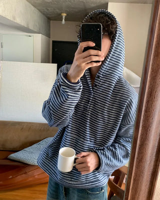 Border Warmer Half-Zip Knit
