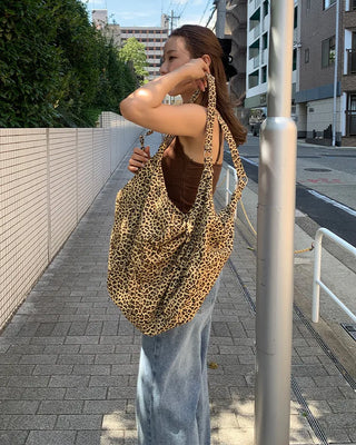 3-way leopard print big bag