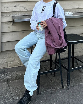 Straight Light Denim Jeans