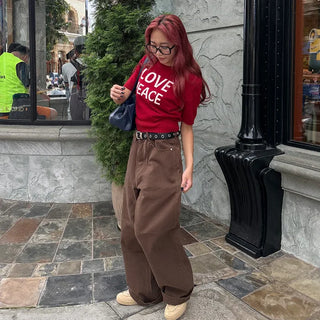 Wide cotton pants