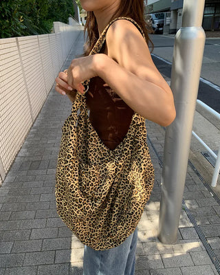 3-way leopard print big bag