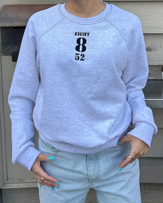 Eight-stitch raglan sweatshirt