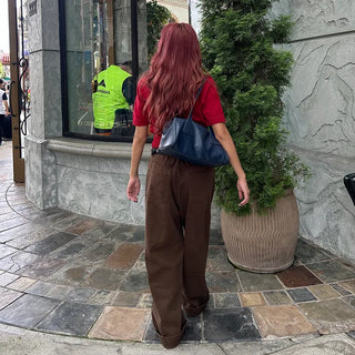 Wide cotton pants