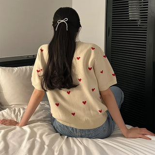Pearl ribbon hair tie
