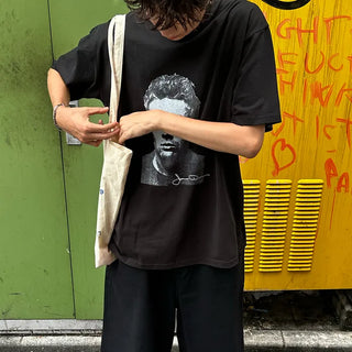 Digital print oversized short-sleeved T-shirt