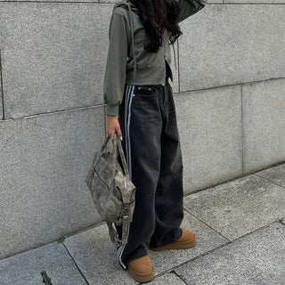 2-way cropped hoodie zip-up