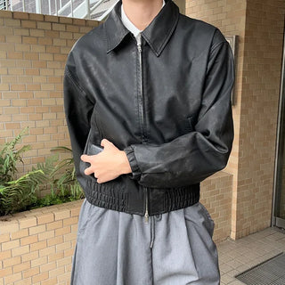 Vintage Wash Faux Leather Jacket