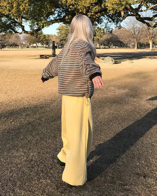 Half-zip border fleece