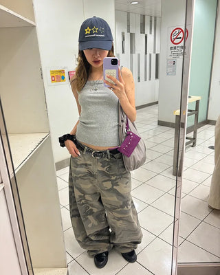 Three-Star Stitch Cap