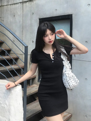 [2-way] Dot Cotton Shirring Bag