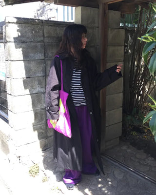 Raglan Shoulder Single Long Trench Coat