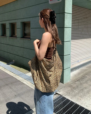 3-way leopard print big bag