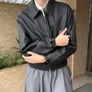 Vintage Wash Faux Leather Jacket