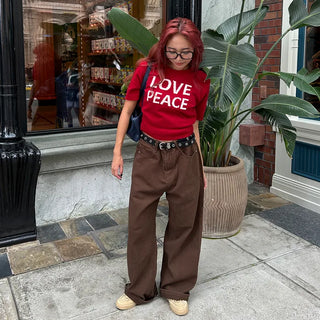 Wide cotton pants