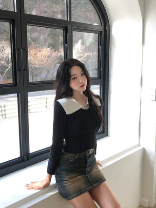 Color-layered knit
