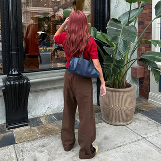 Wide cotton pants