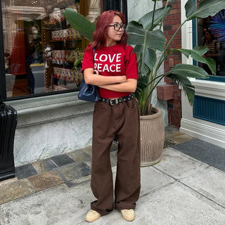 Wide cotton pants