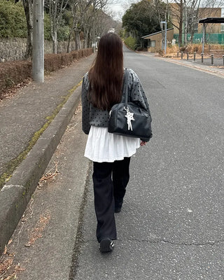 Simple square shoulder bag