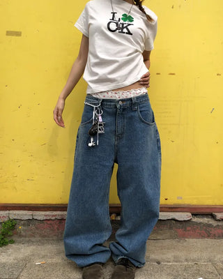 (ORIGINAL) Loose Fit Denim Pants