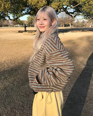 Half-zip border fleece