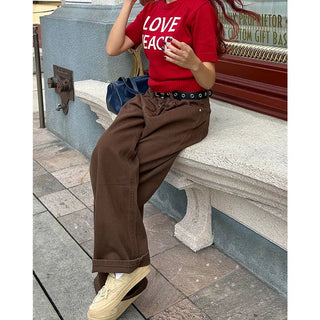 Wide cotton pants