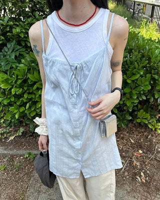 Layered mini dress