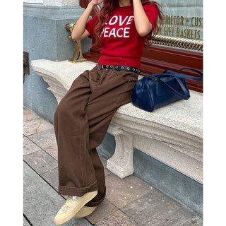 Wide cotton pants