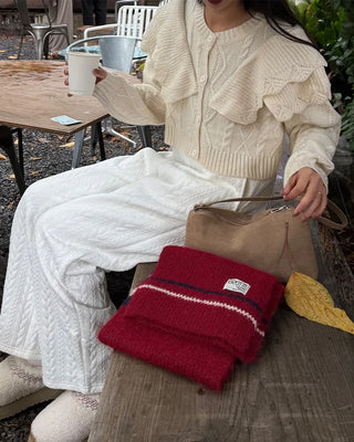 Suede shoulder bag