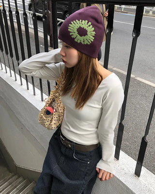 2-Way Neck Slim Long T-Shirt