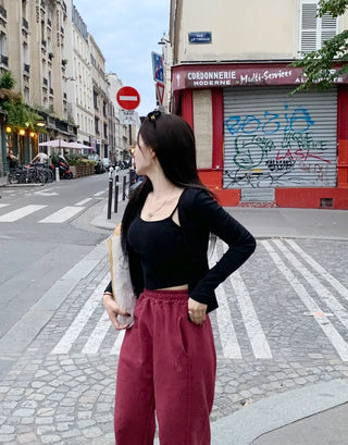 Slim Rib Layered Cardigan (7 colors)